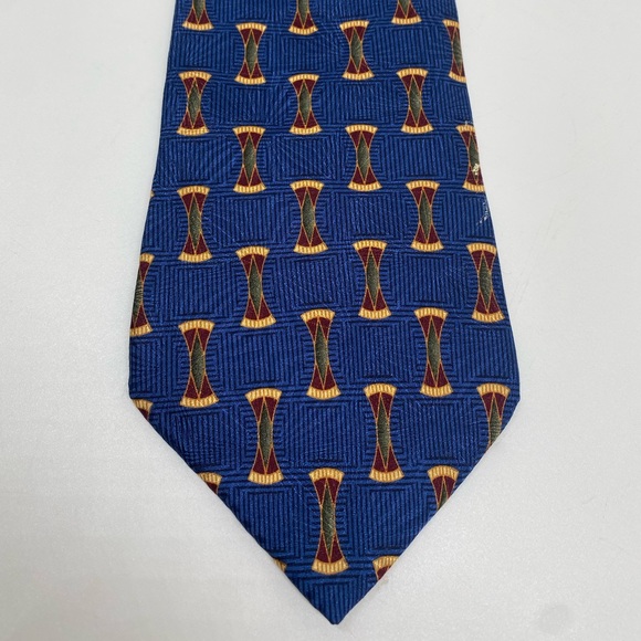 Bill Blass Black Label Blue Silk Imported Neck Tie - Picture 7 of 9